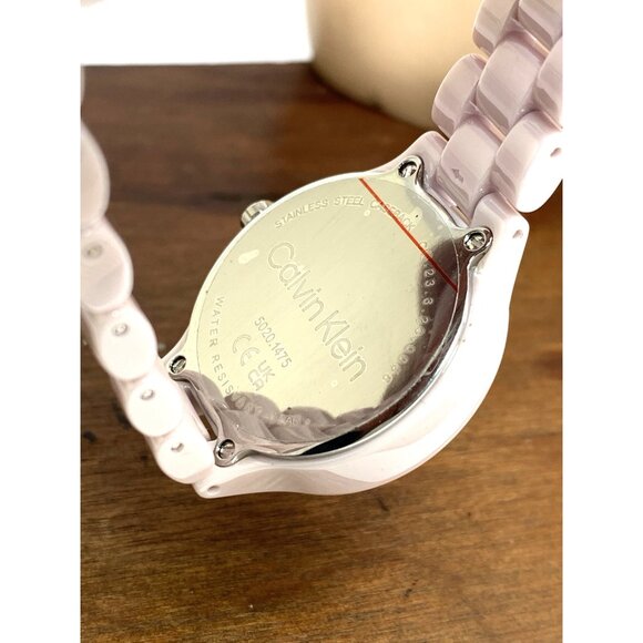 Calvin Klein Women's Watch 25200077 Quartz Pink Blush Ceramic 32mm - Picture 6 of 13